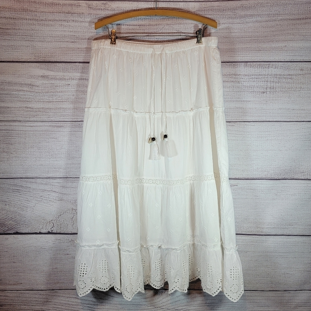 Cynthia Rowley White Midi Skirt